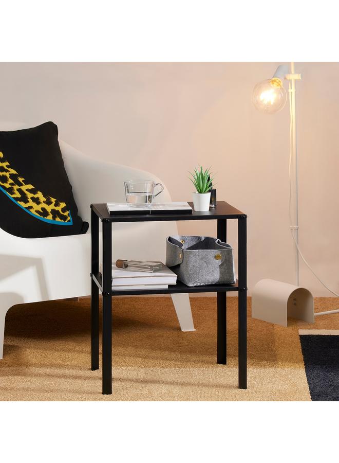 Zaboon Bedside Table, Black, 42X34 Cm - Image 4