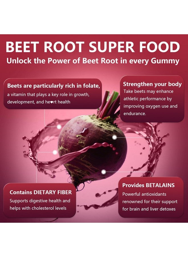 جواهر جذر الشمندر 100 ملغ - مضغوطات الشمندر الأحمر مع جذر الشمندر، مستخلص بذور العنب، كيو10، فيتامين سي، الحديد و ب12 لدعم الطاقة، محاربة التعب ودعم ضغط الدم للمكملات الغذائية للنساء والرجال، خالي من السكر، 120 حبة - Image 2