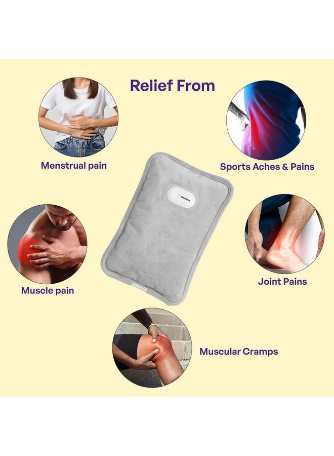 Generic Careforce Electric Hot Water Bag Electric Hot Bag Heating Bag Hot Pack Warm Water Bag Hot Gel Bag Electric Heat Bag- Grey  - Image 5