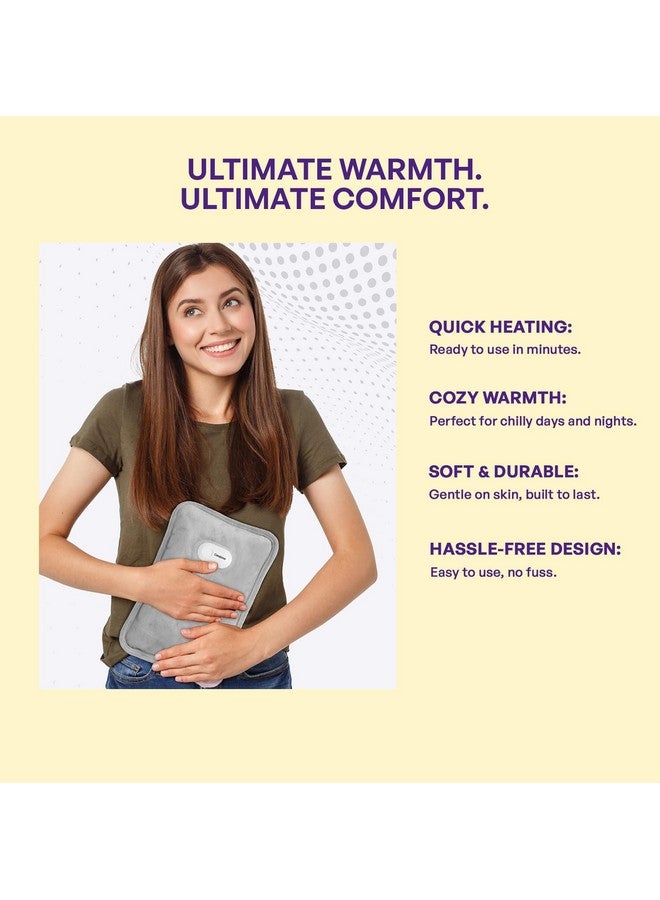Generic Careforce Electric Hot Water Bag Electric Hot Bag Heating Bag Hot Pack Warm Water Bag Hot Gel Bag Electric Heat Bag- Grey  - Image 2