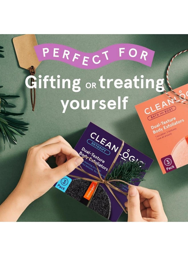 كلين لوجيك مقشر الجسم من Bath And Body، أداة تقشير دائرية ذات ملمس مزدوج لبشرة ناعمة ونظيفة، روتين يومي للعناية بالبشرة، عبوة اقتصادية مكونة من 3 قطع - Image 2