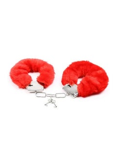 Generic 2Pcs Velvet Cover Handcuffs With Keys & Safety Lock  - Image 2