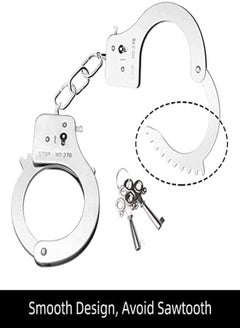 Generic 2Pcs Velvet Cover Handcuffs With Keys & Safety Lock  - Image 5