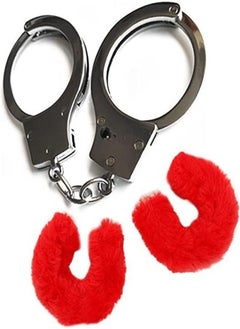 Generic 2Pcs Velvet Cover Handcuffs With Keys & Safety Lock  - Image 4