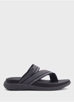 FitFlop F-Mode Webbing Thong Slides  - Image 1