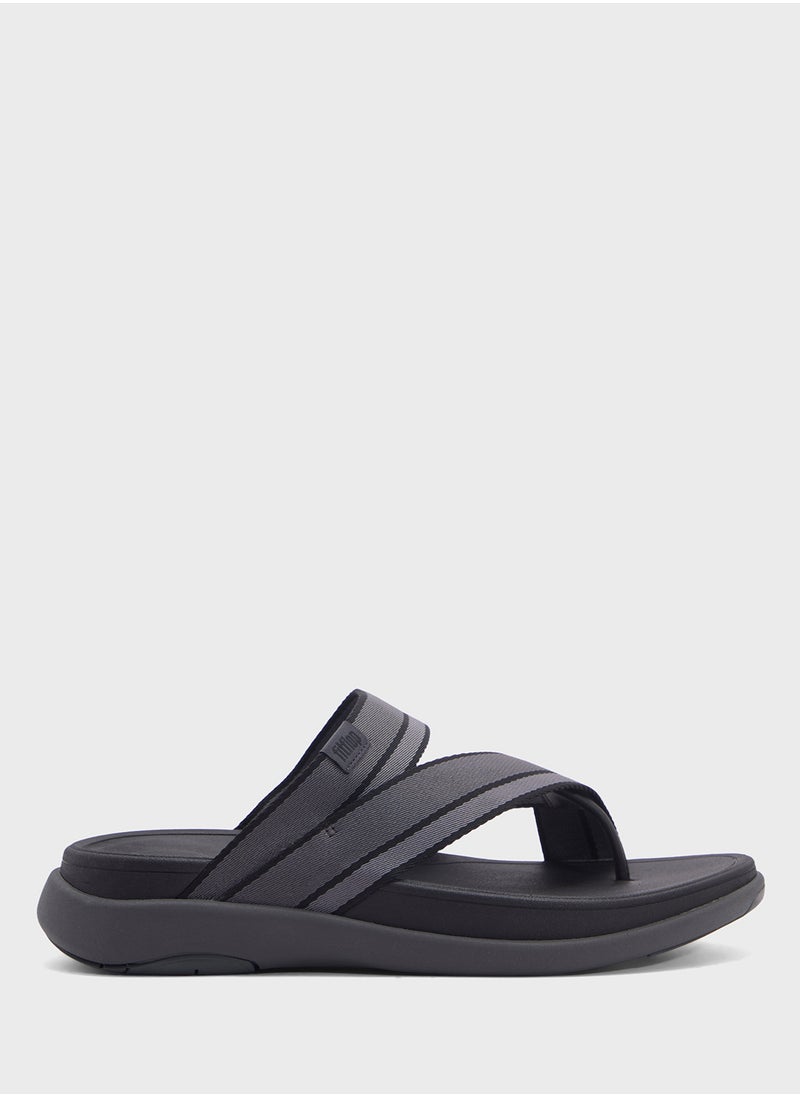 FitFlop - F-Mode Webbing Thong Slides - Image 1