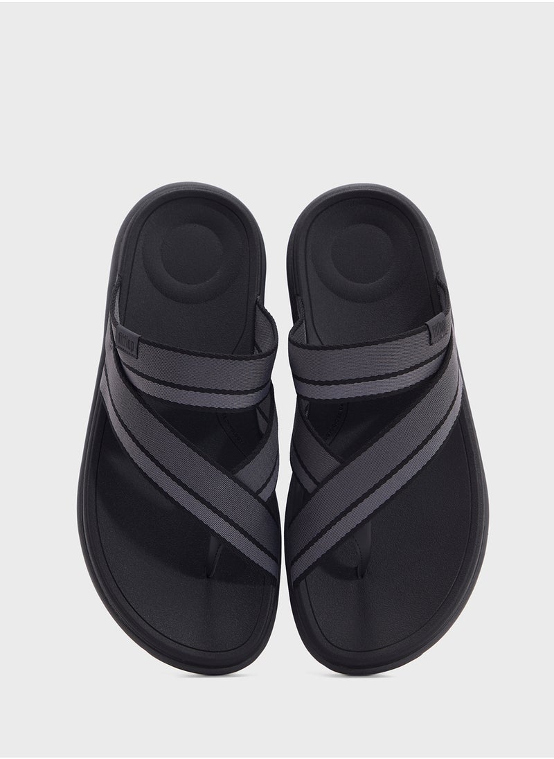 FitFlop - F-Mode Webbing Thong Slides - Image 1