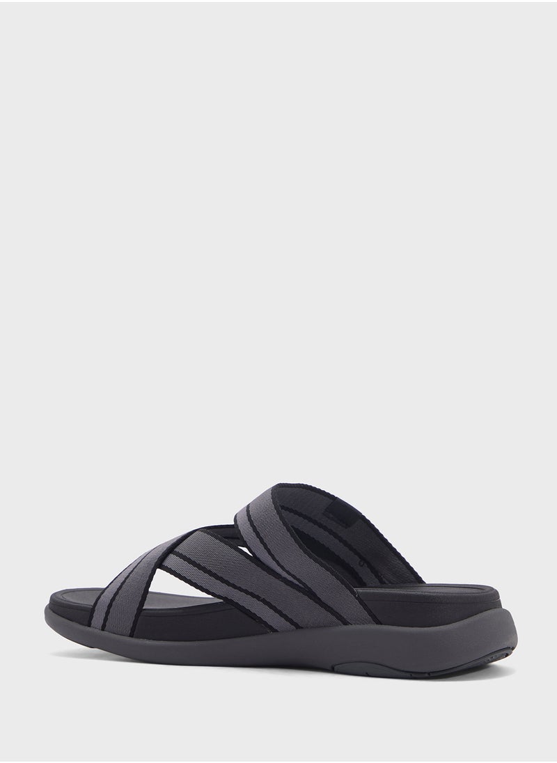 FitFlop - F-Mode Webbing Thong Slides - Image 1