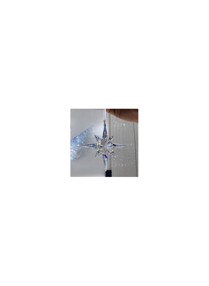 MIRFA Car Rear View Crystal Snowflake Hanging Ornament Pendant - Image 1
