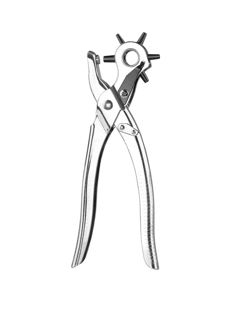 RACO RACO Professional Hole Punch Tool - 6 Multi-Hole Sizes for Leather, Rubber, & Plastic - Hobbies & DIY Home Crafts.  - Image 1
