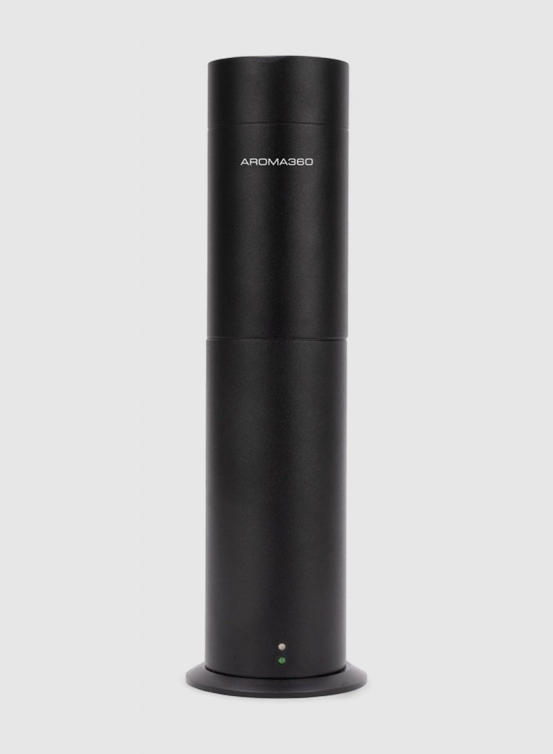 أروما 360  ميني برو - جهاز نشر الزيوت العطرية - تغطية حتى 600 قدم² - لنشر الروائح العطرية في المنزل - معطر جو - متوافق مع زيوت برو-بود - أسود - Image 1