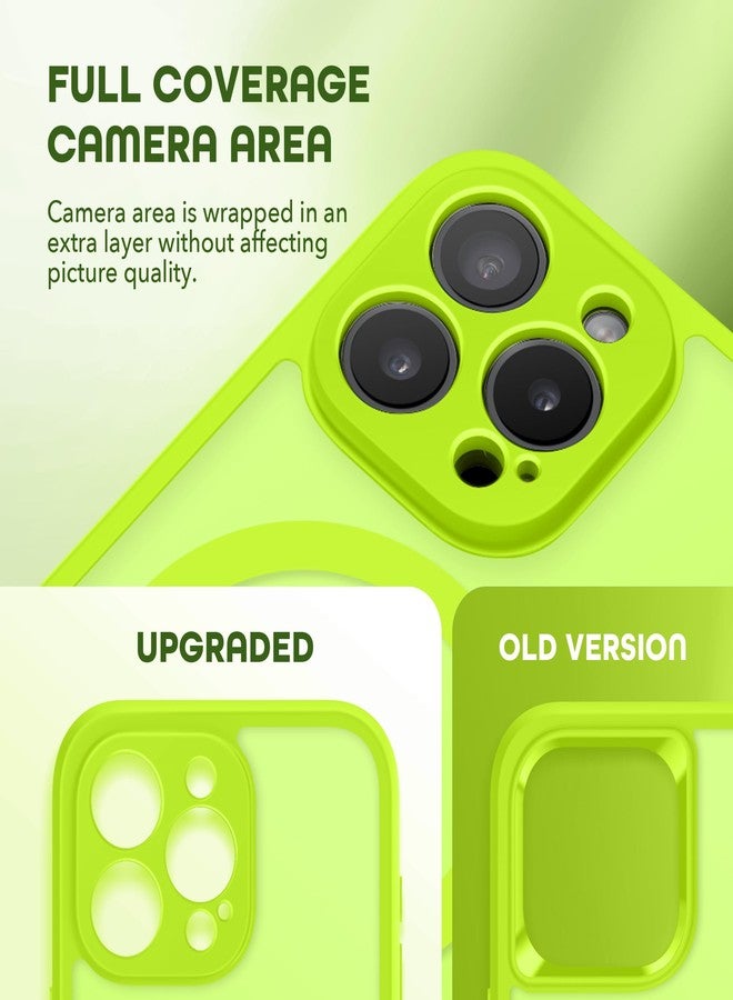 TIESZEN for iPhone 15 Pro Max Case, Compatible with MagSafe, Built-in Privacy Screen Protector and Camera Protection, Anti Spy Full Body Dustproof Shockproof Hard Phone Case 6.7", Matte Green - Image 5
