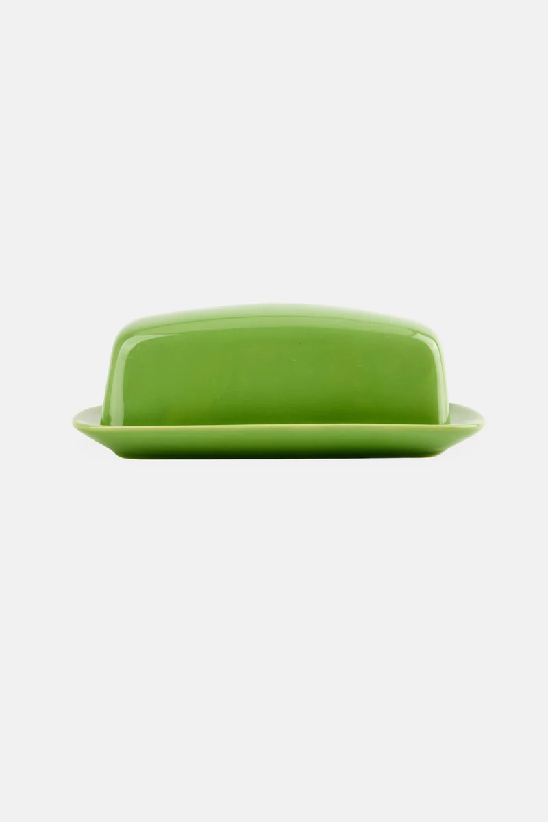 Muy Mucho Ceramic Butter Dish Celine Series, Green