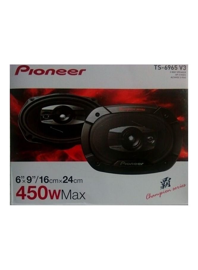 Pioneer Champion Series TS-6965V3, 6x9-Inch 3-Way 450-Watt Car Audio Speakers - Image 5