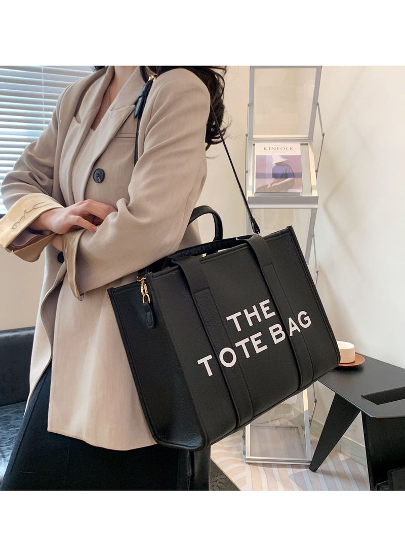 NIBEMINENT The Tote Bags For Women Large PU Leather Trendy Travel Tote Bag Handbag Top Handle Shoulder Crossbody  - Image 2