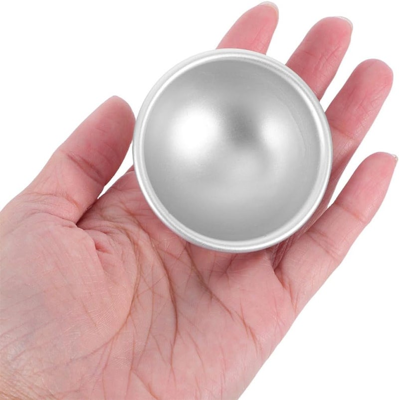 8 Pcs Aluminum Dome Baking Mold Half Sphere Cake Pans Nonstick Semi-sphere Molds for DIY Cakes Bath Salt Soap Making 5.8x2.8cm Medium Size - Image 4