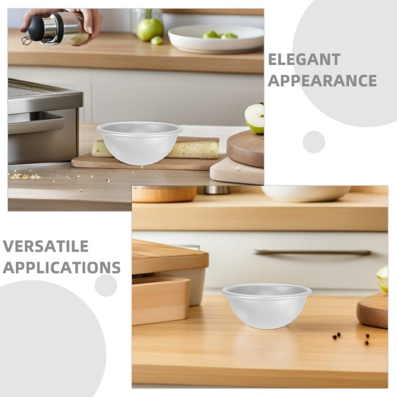 8 Pcs Aluminum Dome Baking Mold Half Sphere Cake Pans Nonstick Semi-sphere Molds for DIY Cakes Bath Salt Soap Making 5.8x2.8cm Medium Size - Image 3