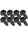 Aujen License Plate Screws Rustproof Stainless Steel License Plate Screw Kit Suitable for Screw Holes Size of 34 x 14 License Plate Bolts Black License Plate Screws for Most Vehicles 8 Pcs - Image 2