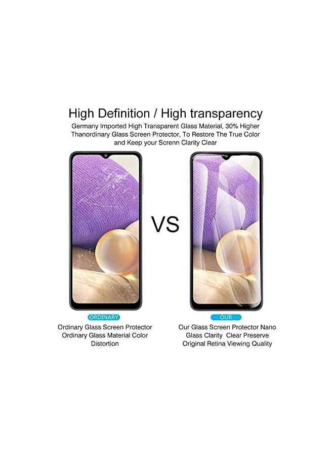 PROMASS Screen Protector for Galaxy A32 5G Tempered Glass 9H Flim Full Coverage Tempered Glass Screen Protector for  Galaxy A32 - Black - Image 5