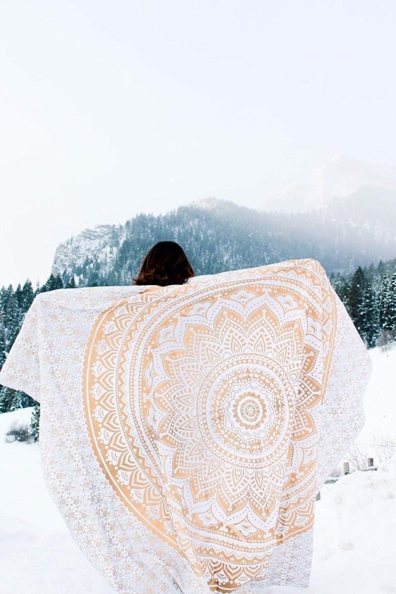 Textile export creations Bed Sheet for Singal Bed Textile export creations Creations Beautiful Indian Exclusive Indian Twin Hippie Mandala Tapestry Wall Hanging Throw BohemianBedspread Decor 5 - Image 3