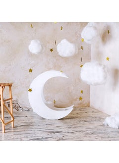 Tatuo Artificial Cloud Props Imitation 3D Cloud For Ceiling Hanging Decorations Fake Cloud Cloud Shape Wedding Ornament Room Decor Art Stage Diy Party (13.8 X 9.8 X 6 Inches,6 Pieces)  - Image 4