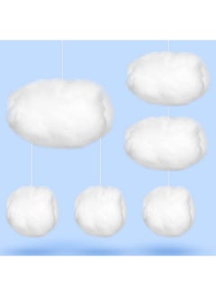 Tatuo Artificial Cloud Props Imitation 3D Cloud For Ceiling Hanging Decorations Fake Cloud Cloud Shape Wedding Ornament Room Decor Art Stage Diy Party (13.8 X 9.8 X 6 Inches,6 Pieces)  - Image 1