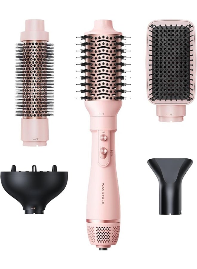 wavytalk Blow Dryer Brush Set, Wavytalk Air Sculpt 5-in-1 Hot Air Brush - Image 1
