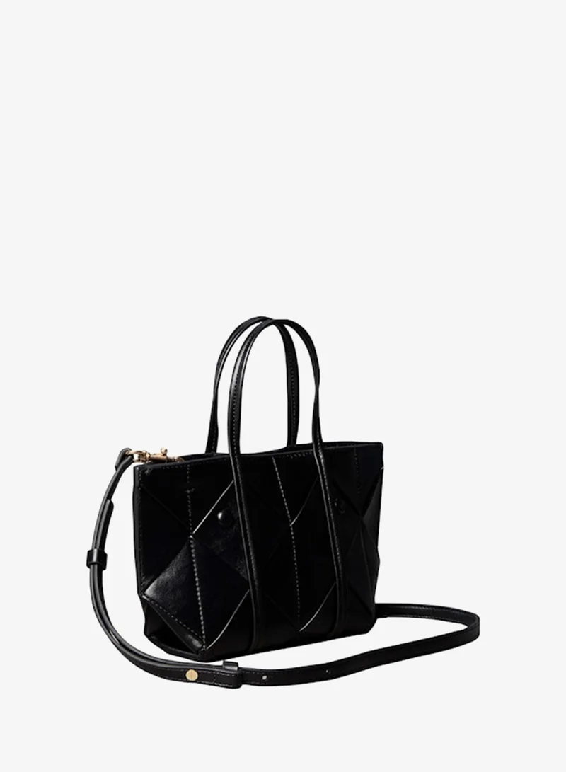 Woven Crossbody Tote Bag