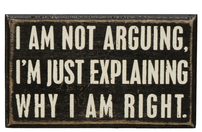 Primitives by Kathy 20515 Classic Box Sign, 5 x 3-Inches, Not Arguing - Image 5