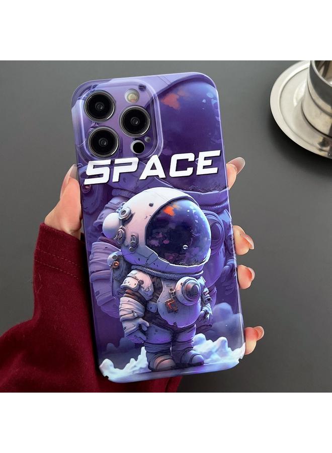 اس-توب جراب لهاتف iPhone 13 Pro Max بنمط مرسوم وثقوب دقيقة من مادة الكمبيوتر الشخصي - Image 1