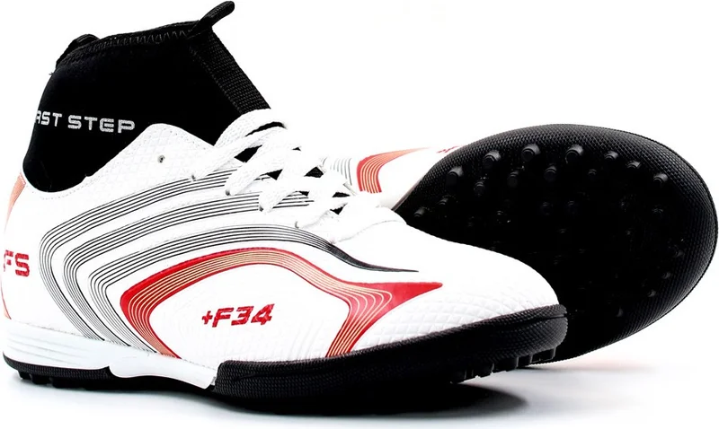 فاست ستيب Men's Ankle Turtleneck Socked Artificial Turf Football Sneakers 930xa034h