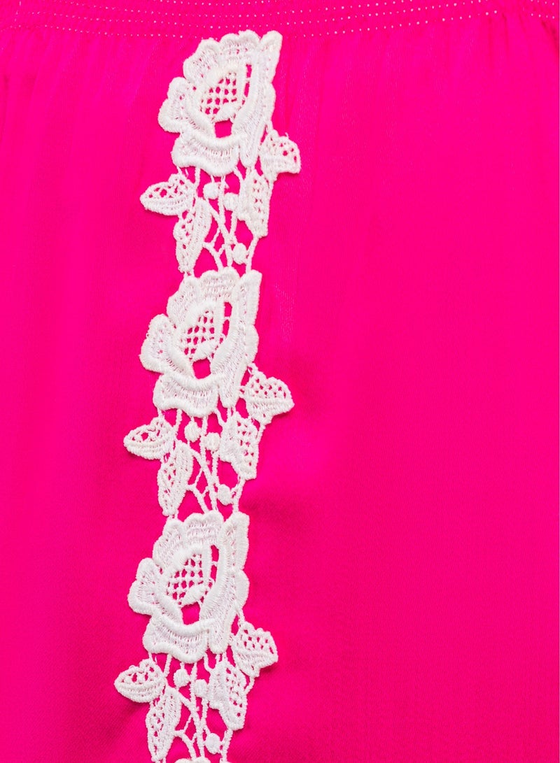 Queen FUCIA DRESS Girls Party Dress, everyday Dress Party Wear Wedding Evening Formal Pageant Dance Gown for Birthday Kid Girls Elegant - Image 5