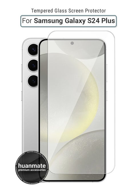 Tempered Glass Screen Protector For Samsung Galaxy S24 Plus – High Transparency, Delicate Touch, Anti-Explosion, Smooth Arc Edges, Easy Installation, Screen Protector for Samsung Galaxy S24 Plus