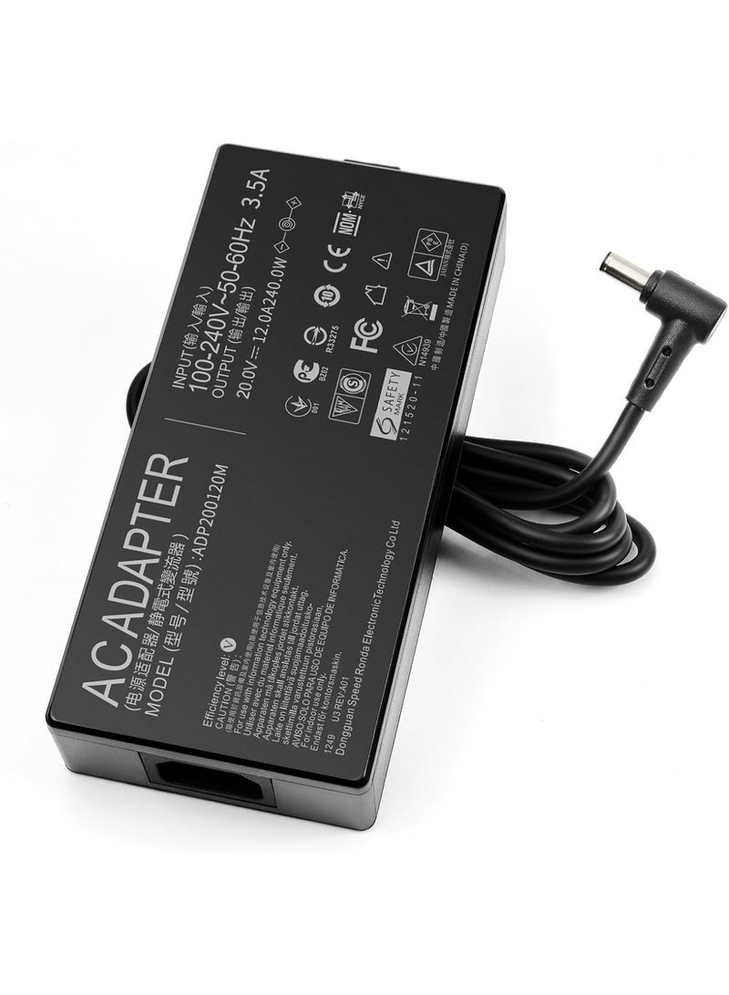 HNHTKJ 240W AC Adapter Power Supply Fit for Asus Rog Zephyrus M16 GU603HM G14 GA401Q G15 GA502D S15 GX502 S17 GX701 Gaming Laptop Charger ADP-240EB B A20-240P1A - Image 5