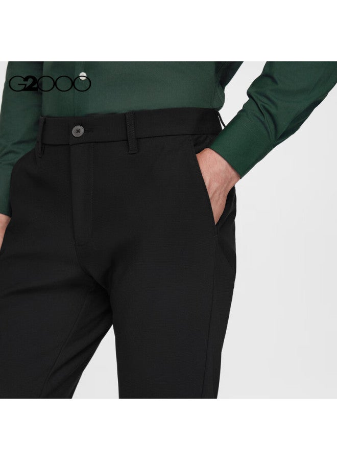 G2000 Anti-static Spring And Autumn Same Style Soft And Comfortable Business Commute Formal Trousers Black Size 30 - Image 3
