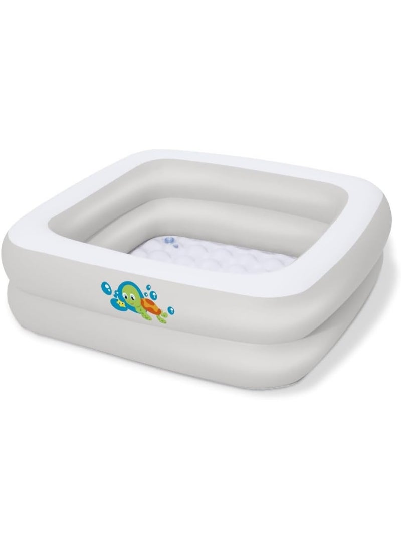 بست واي حوض استحمام قابل للنفخ للأطفال أبيض مقاس 86x86x25 سم - Image 1