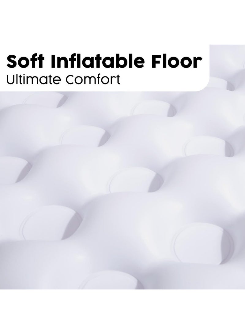 بست واي حوض استحمام قابل للنفخ للأطفال أبيض مقاس 86x86x25 سم - Image 3