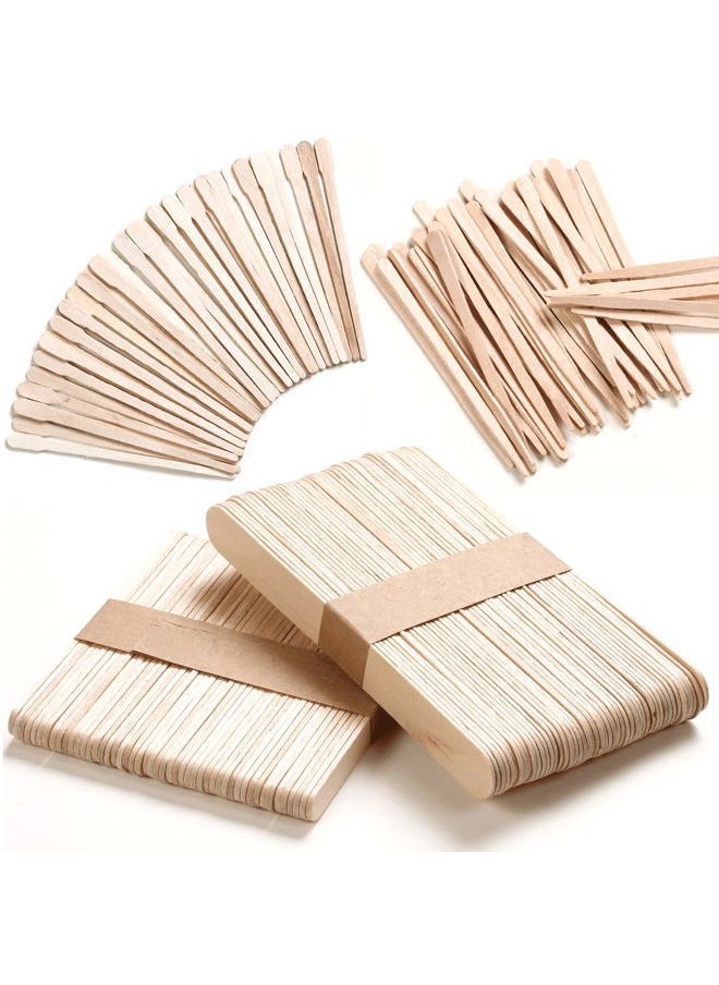HOOMBOOM - 4 Style Assorted Wax Applicators - 300 Pcs Wooden Spatulas for Body, Legs, Face, Eyebrow Hair Removal or Wood Crafts - Image 1