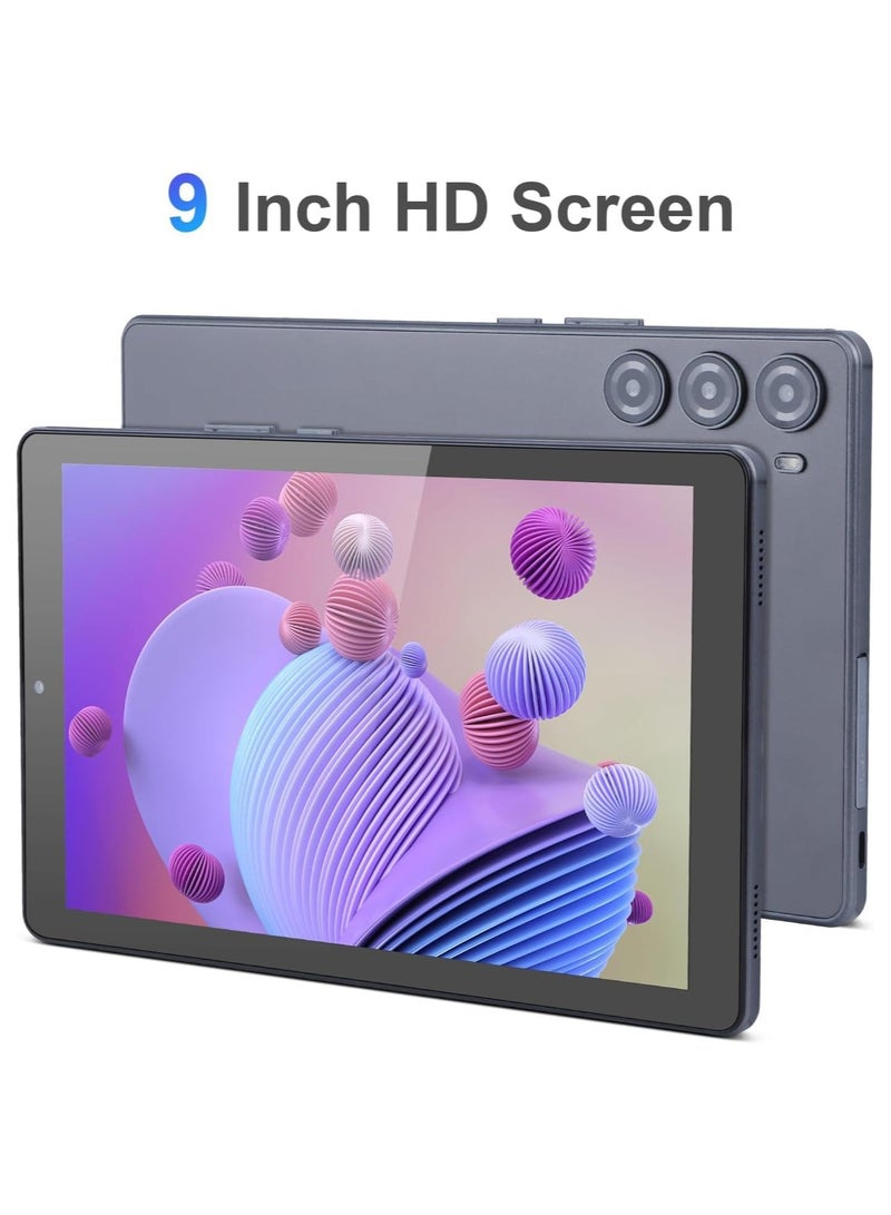REBENUO 9" Smart Tablet PC Android Kids Tab IPS Display Single SIM 5G LTE 8GB RAM 256GB ROM WiFi Zoom and Tiktok Supported with Protective Case(Gray) - Image 2