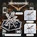 OreilleStar 3D Metal Wasp Puzzles for Adults Model Kits Mechanical Puzzle Building Blocks Difficult DIY Assembly for Men SteelRose Gold - Image 4