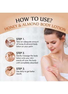 Nuerma Science Honey Almond Advanced Nourishing Body Lotion | Deep Hydrating Moisturizer For Women & Men | Daily Moisturizer For Dryness Free, Soft & Smooth Skin - 218Ml  - Image 5
