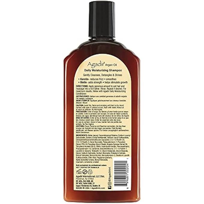 Agadir DAILY MOISTURISING SHAMPOO, 366 ML - Image 2