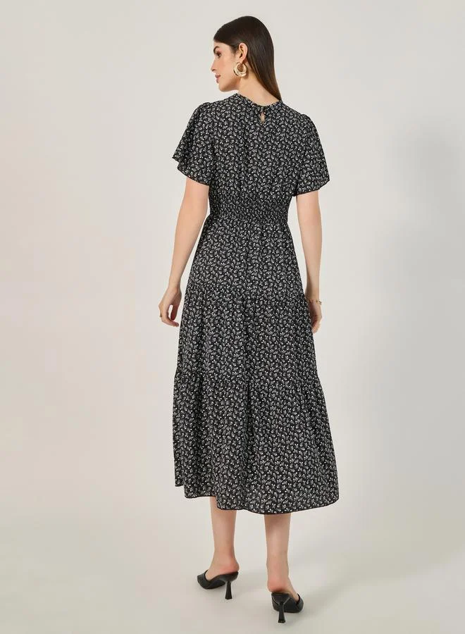 Styli Floral Print Dress