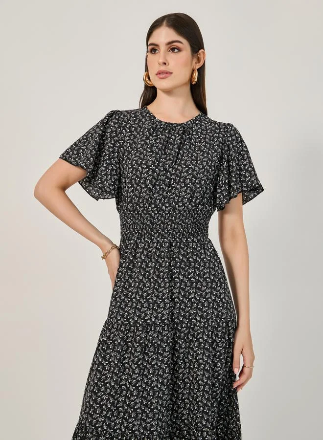 Styli Floral Print Dress