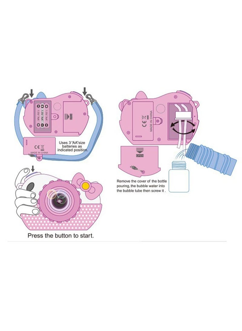 Prime - Bubble Machine Bubble Maker Camera Toy Battery Operated For Kids - Image 1