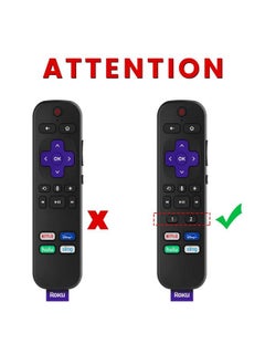 Smays Remote Case Glow In The Dark Replacement For Roku Voice Control Pro 2021 Silicone Cover With Lanyard  - Image 3