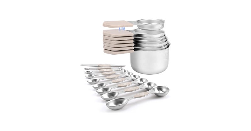 X-zrew Magnetic Measuring Cups Set of 7 Stainless Steel Heavy Duty Measuring Cups for Dry & Liquid Ingredients (color) - Image 2