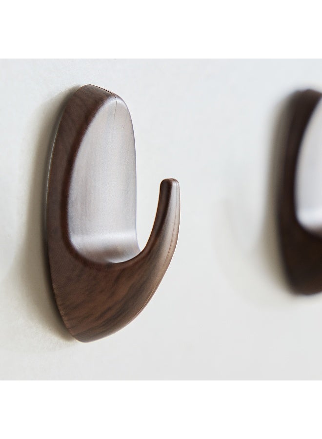 Home Box Decorative Wooden Finish Hooks - Set of 2 - Image 2