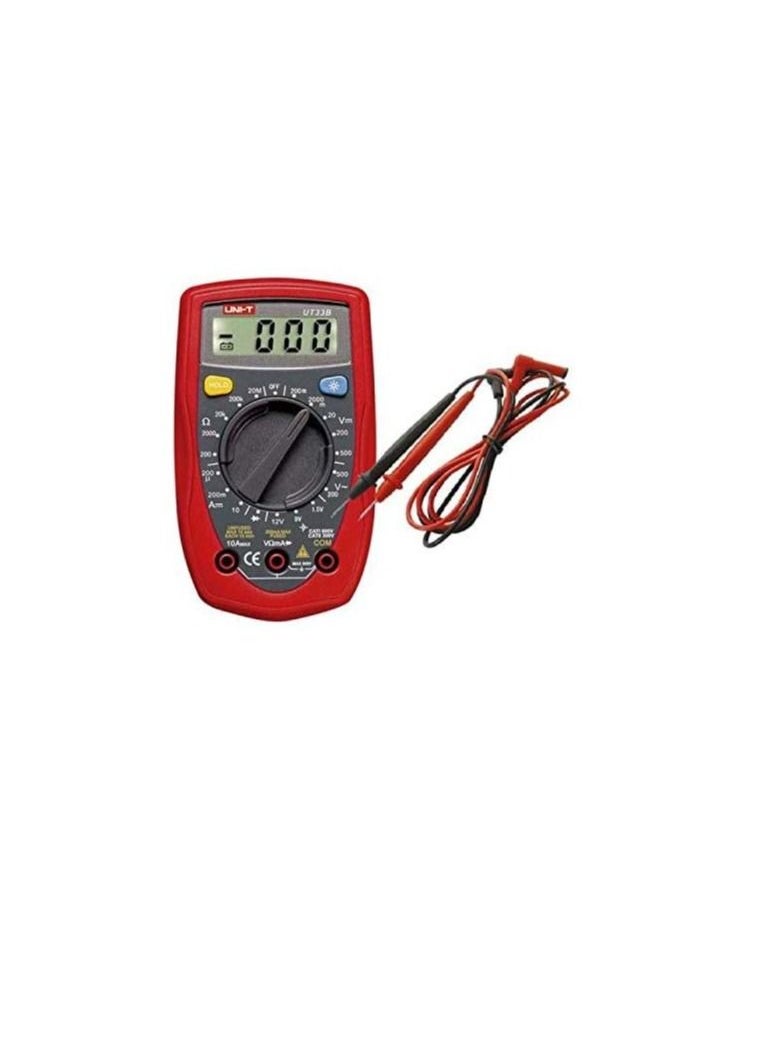 UNI-T UNI-T UT33B Auto Range Handheld Palm-Size LCD Digital Multimeter AC DC OHM Volt Tester Meter  - Image 1