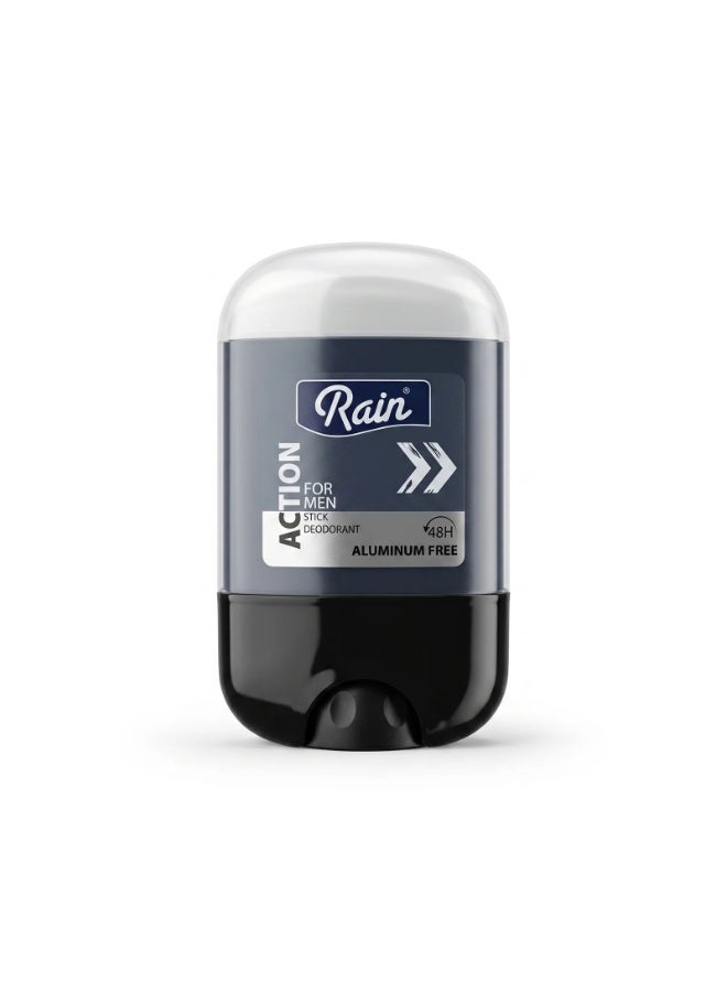 ACTION STICK DEODORANT 48H ALUMINUM FREE FOR MEN 50ml